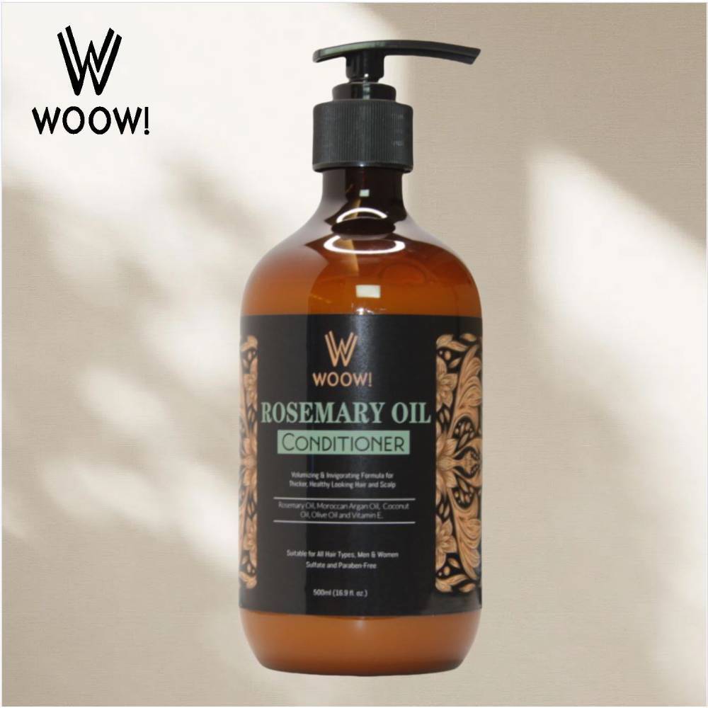 Woow Rosemary Oil Anti-Hair Loss Shampoo (500ml) | Aroma Sense