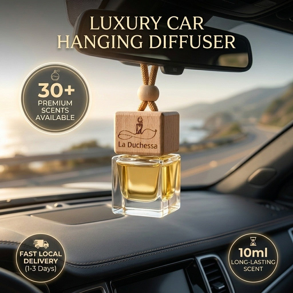 La Duchessa Luxury Hanging Car Diffuser — 100% Alcohol-Free