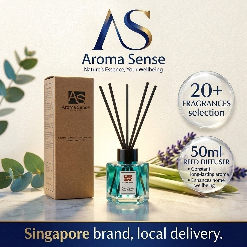 50ml Alcohol-Free Reed Diffuser | 20+ Scents | Aroma Sense