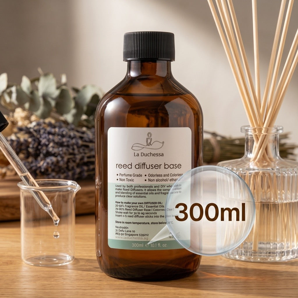 La Duchessa 300ml / 500ml Reed Diffuser Base Oil 100% Non-Alcohol Odorless Perfume Grade DIY Base