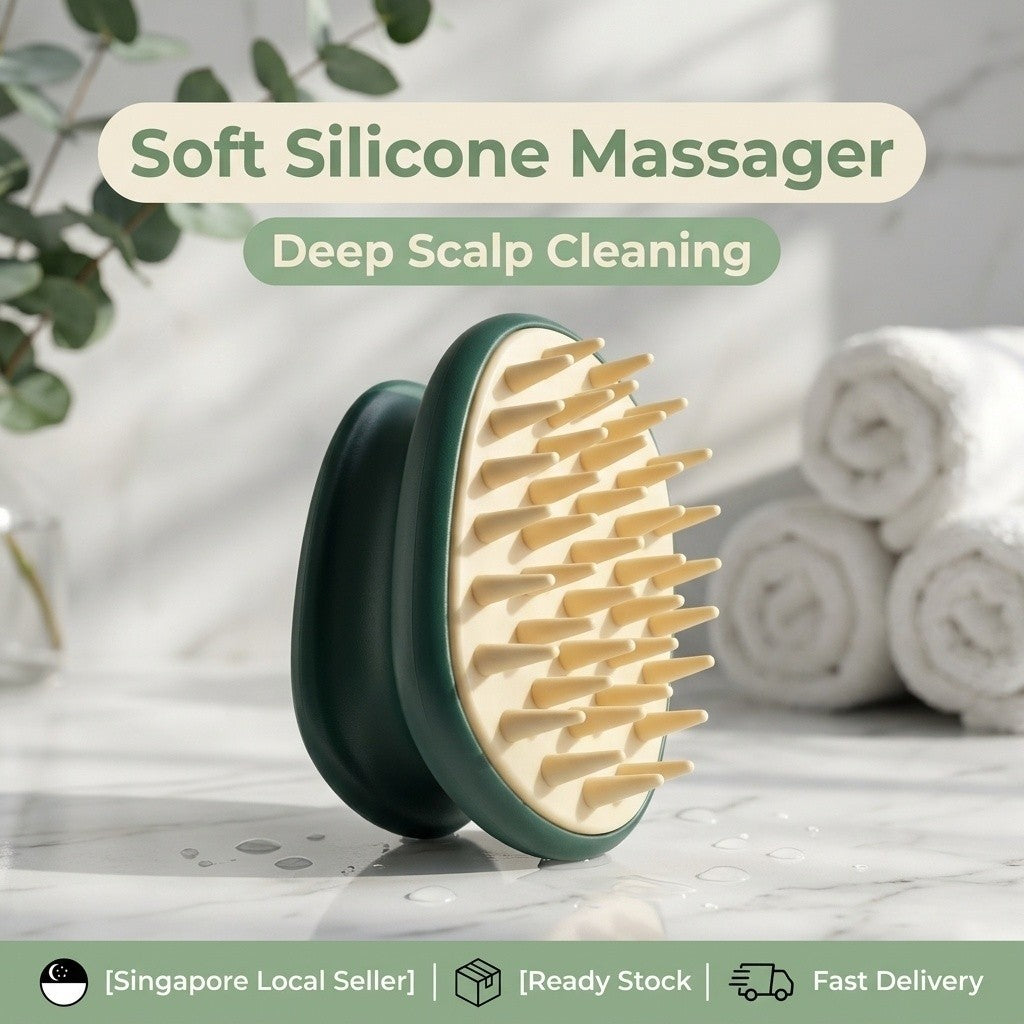 Soft Silicone Scalp Massager & Shampoo Brush | Aroma Sense